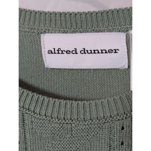 ALFRED DUNNER Women's Shirt Mint Green Sweater SHELL TOP Size Small Classic EUC - Picture 7 of 13